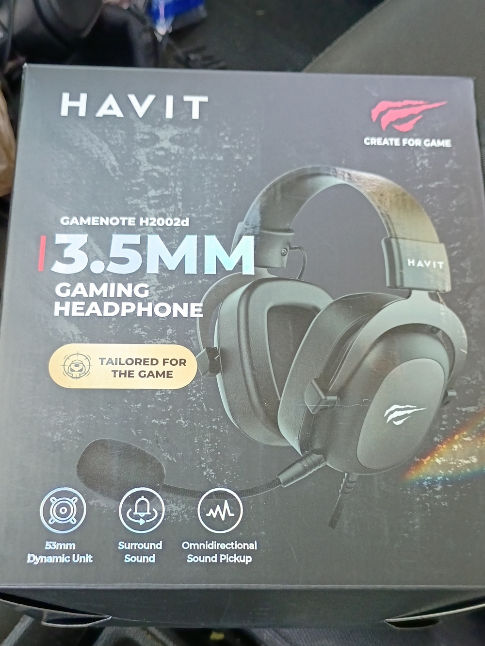 3.5mm Black Gaming Headphones - GameNote H2002d